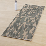 Grey Camouflage Yoga Mat at Zazzle