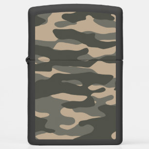 Grey camouflage zippo lighter