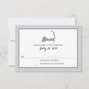 Grey Cape Cod   Wedding RSVP