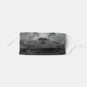 Grey Cat Adult Cloth Face Mask (Front, Folded)