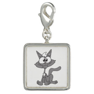 Grey Cat Charm