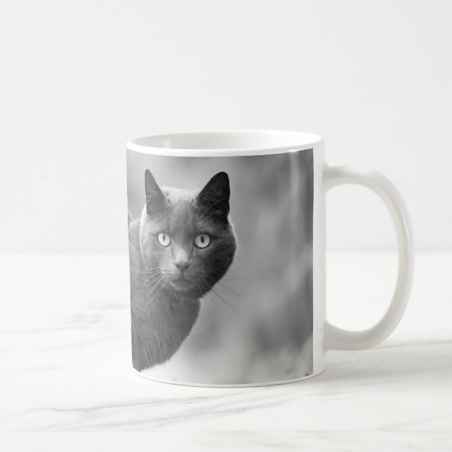 Grey Cat Coffee Mug (Right)