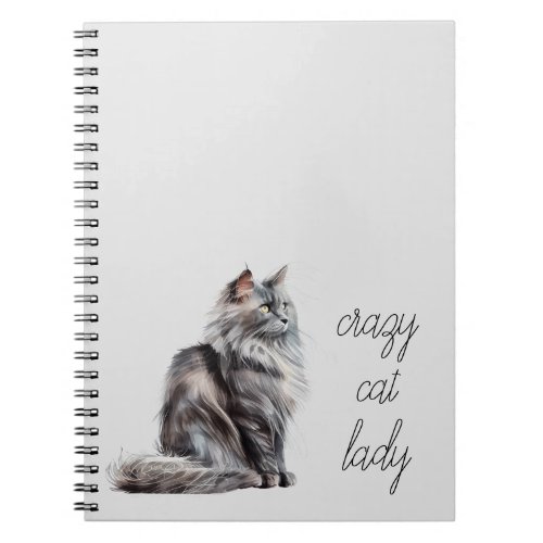 Grey Cat  Notebook