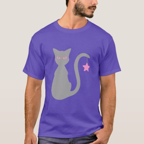 Grey Cat T_Shirt