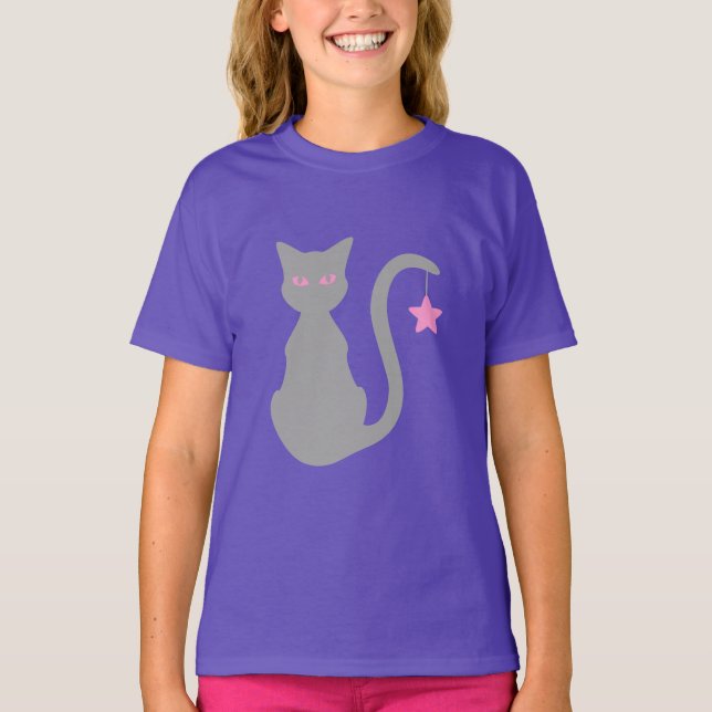 Grey Cat T-Shirt (Child) (Front)