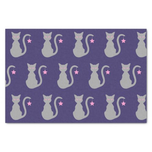 Grey Cat Tissue Paper