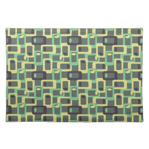 Grey Chain Link  Cloth Placemat