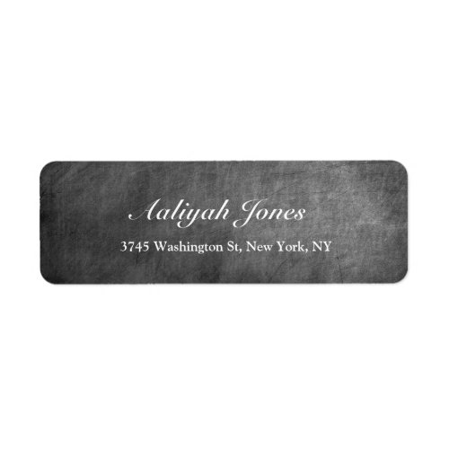 Grey Chalkboard Elegant Professional Creative Label