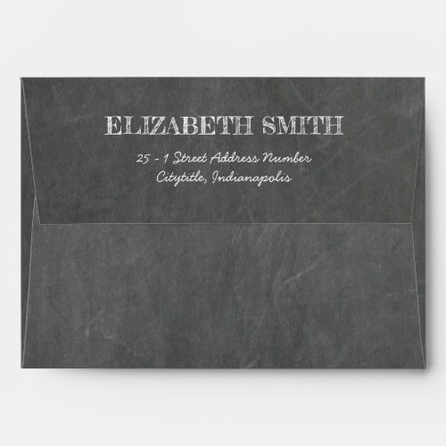 Grey Chalkboard Envelope