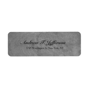 Grey Chalkboard Handwriting Professional Label