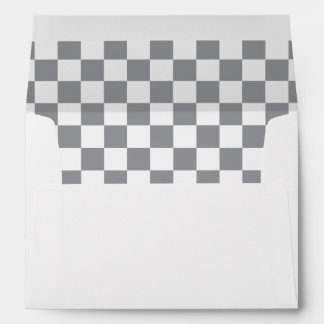 Grey Checkerboard Envelope