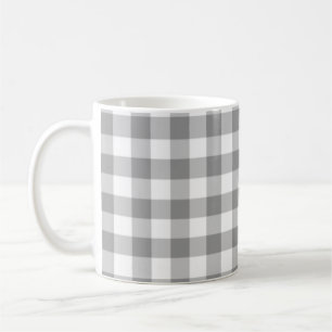 Grey Checkered Square Seamless Pattern Coffee Mug