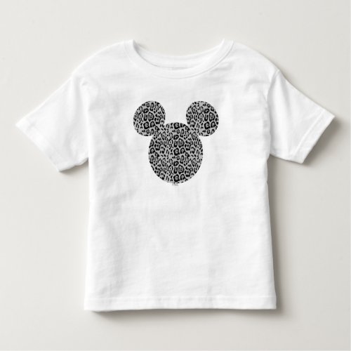 Grey Cheetah Mickey Mouse Icon Toddler T_shirt