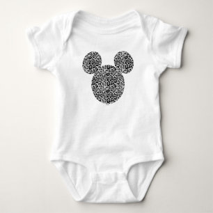 Grey Cheetah Mickey Mouse Icon Toddler T-shirt Baby Bodysuit