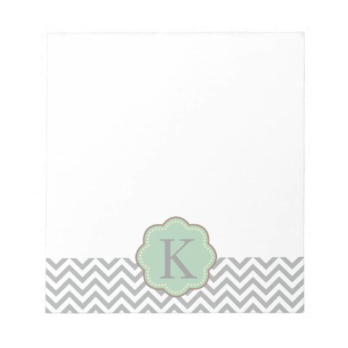 Grey Chevron Notepad