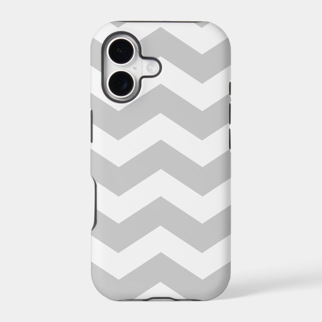 Grey Chevron Pattern Case-Mate iPhone 5 Case (Back)