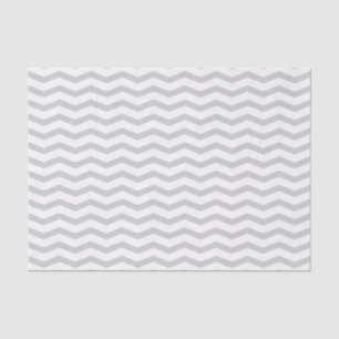 Grey chevron pattern wedding gift tissue paper