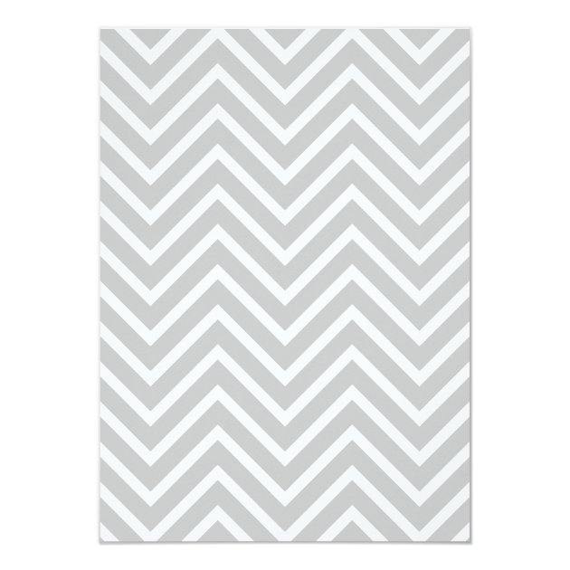 Grey Chevron Strollers Twins Baby Shower Invitation