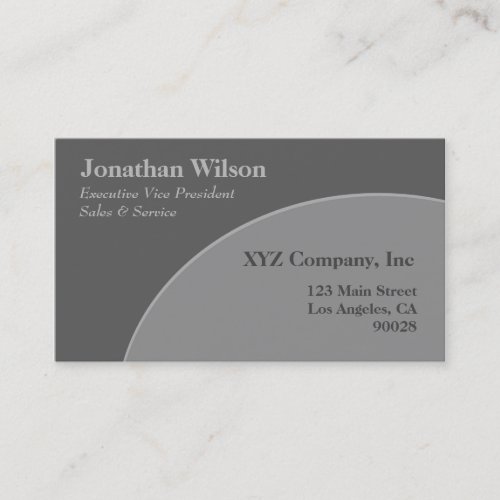Grey circle business card templates