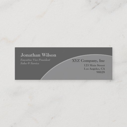 Customizable Grey circle business cards
