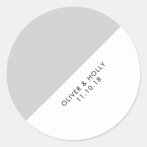 Grey circle sticker