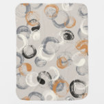 Grey Circles: Simple Seamless Pattern Baby Blanket
