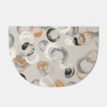 Grey Circles: Simple Seamless Pattern Doormat