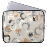 Grey Circles: Simple Seamless Pattern Laptop Sleeve