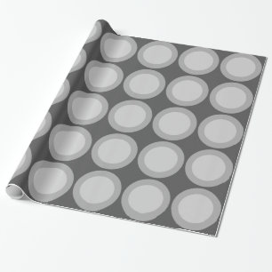 Grey Circles Wrapping Paper