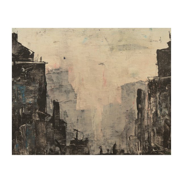 Grey City Abstract Print, Value Poster Paper  (Front)