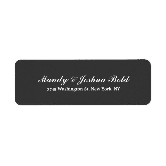 Grey Classical Creative Brush Script Family Label (Front)