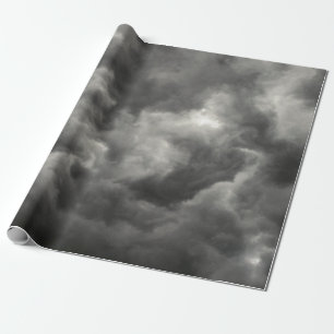 GREY CLOUDS IN SKY WRAPPING PAPER