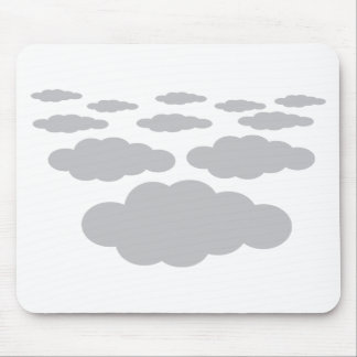 grey clouds weather mouse pad