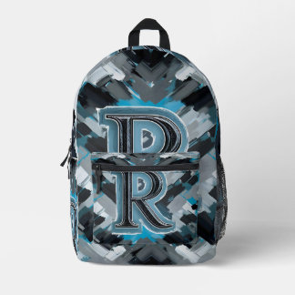 Grey color  printed backpack