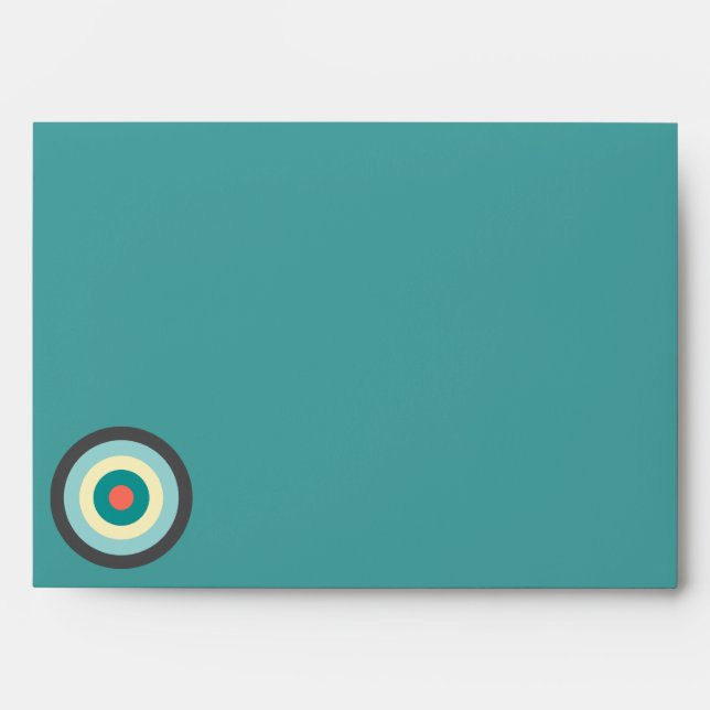 Grey Combination Bullseye by Shirley Taylor Envelope (Front)