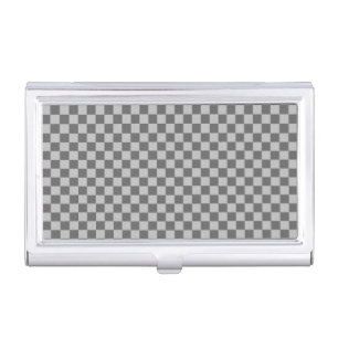Grey Combination Checkerboard by Shirley Taylor Case For Business Cards