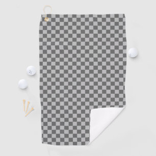 Grey Combination Checkerboard by Shirley Taylor Golf Towel