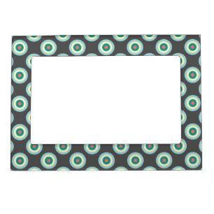 Grey Combination Circles by Shirley Taylor Magnetic Photo Frame