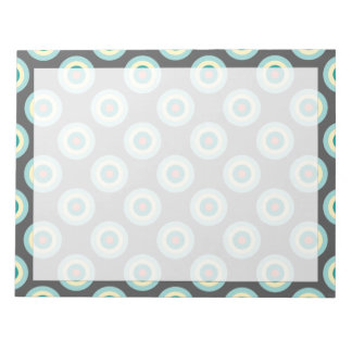 Grey Combination Circles by Shirley Taylor Notepad