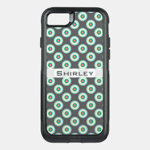 Grey Combination Circles by Shirley Taylor OtterBox Commuter iPhone SE/8/7 Case