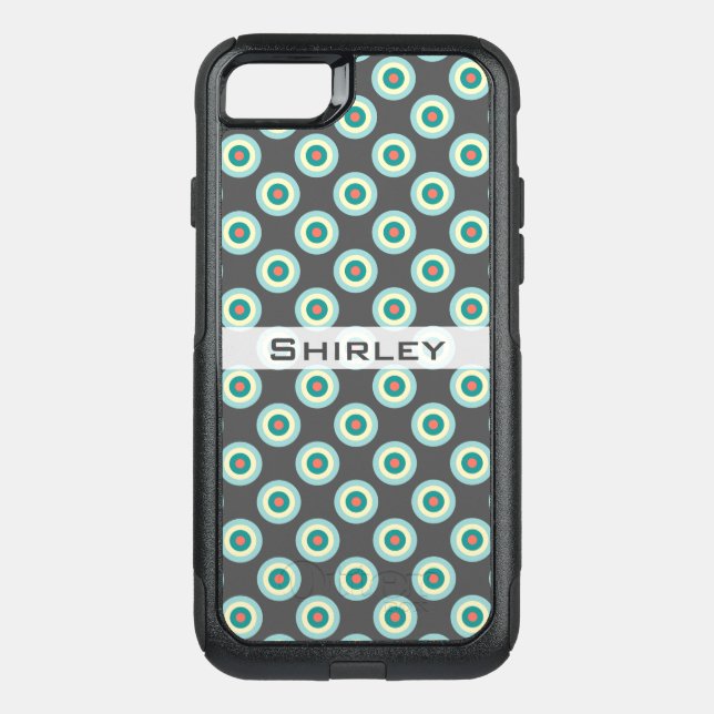 Grey Combination Circles by Shirley Taylor Otterbox iPhone Case (Back)