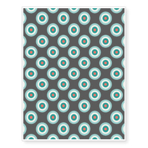 Grey Combination Circles by Shirley Taylor Temporary Tattoos