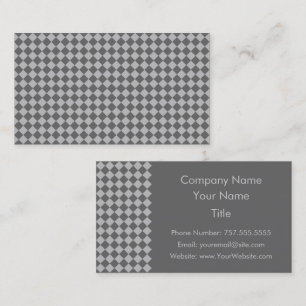Grey Combination Diamond Pattern by Shirley Taylor Business Card
