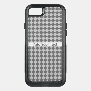 Grey Combination Diamond Pattern by Shirley Taylor OtterBox Commuter iPhone SE/8/7 Case