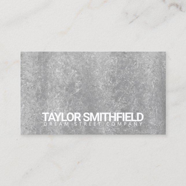 Grey Concrete Business Card (Front)