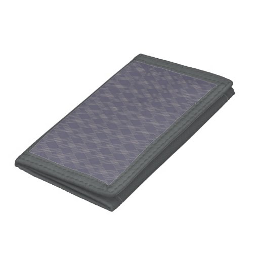 Grey cool trendy simple modern zig zag pattern trifold wallet