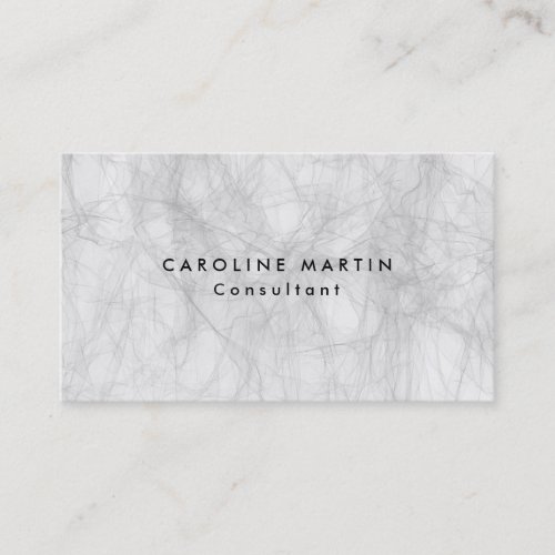 Grey Creative Plain Modern Feminine Business Card