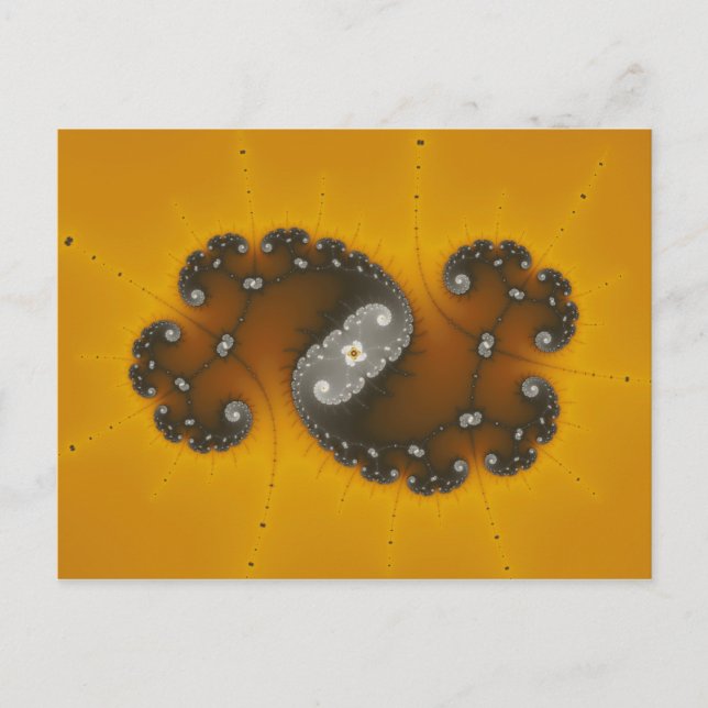 Grey Creature - Fractal Postcard (Front)