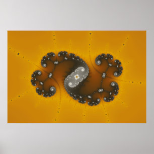 Grey Creature - Fractal Poster