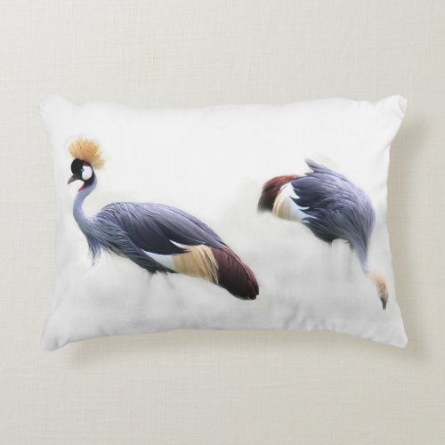 Grey Crowned Crane Balearica regulorum Pillow